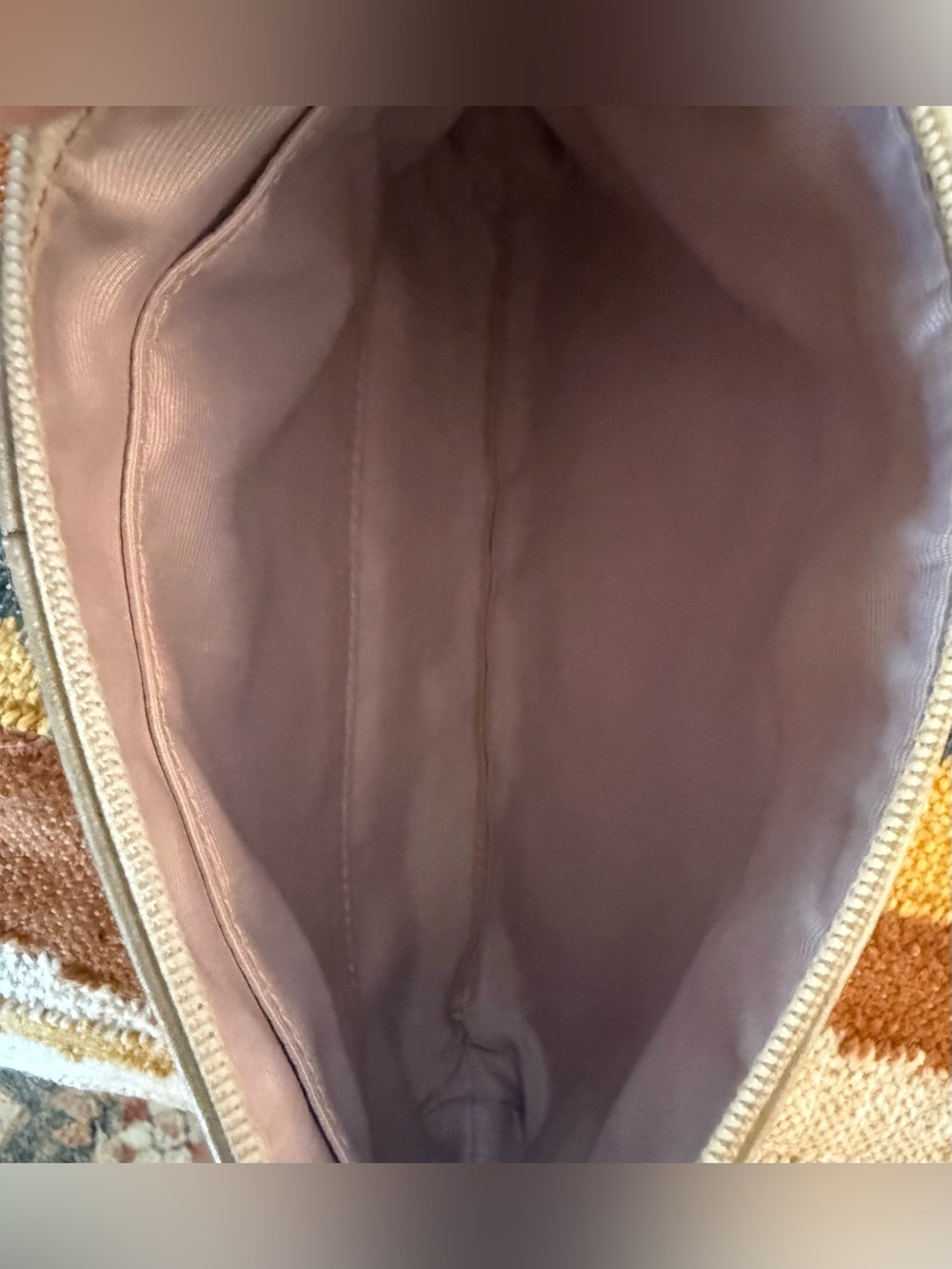 Coach Metallic Gold Embossed Signature Leather Wristlet Clutch Y2K - Picture 9 of 13